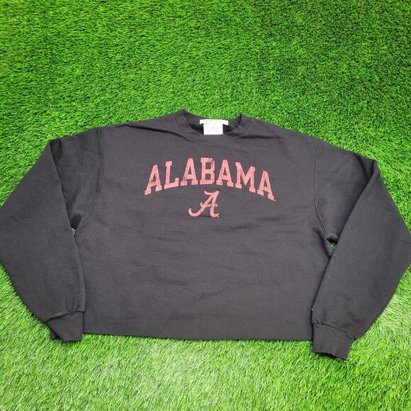 University-of Alabama Cropped Sweatshirt Women XL 25x21 Baggy - Picture 1 of 14